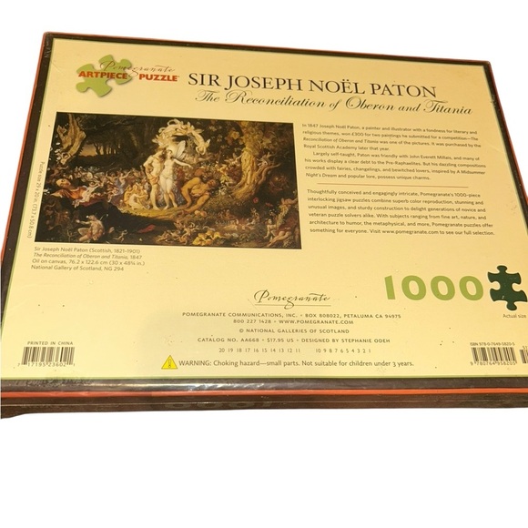 Sir Joseph Noel paton The Reconciliation of Oberon and Titania 1000 pcs puzzle. - Picture 3 of 3